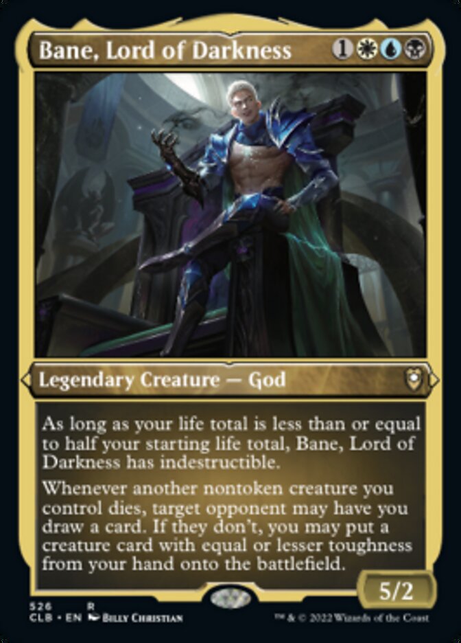Bane, Lord of Darkness (Foil Etched) [Commander Legends: Battle for Baldur's Gate] | I Want That Stuff Brandon
