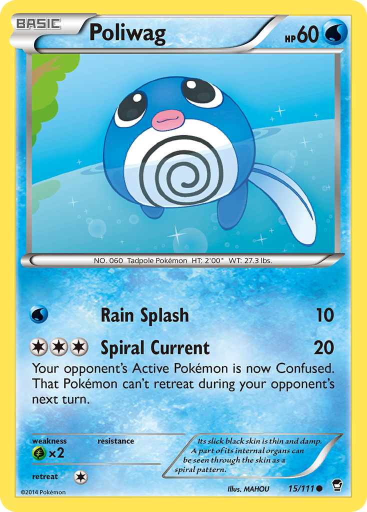 Poliwag (15/111) [XY: Furious Fists] | I Want That Stuff Brandon