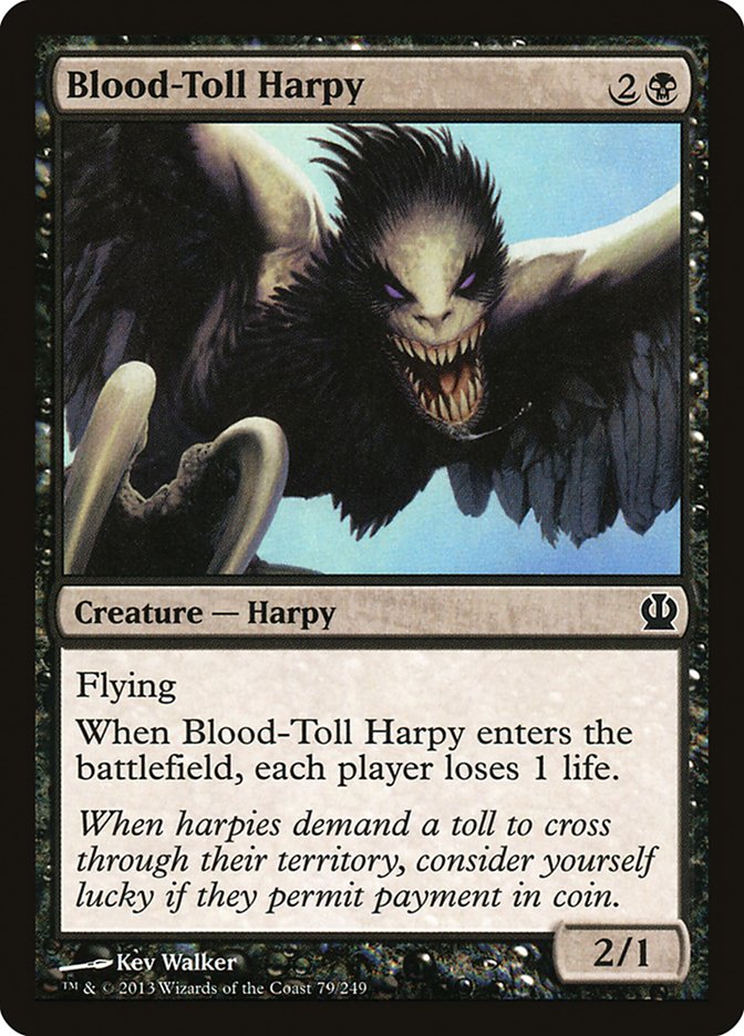 Blood-Toll Harpy [Theros] | I Want That Stuff Brandon
