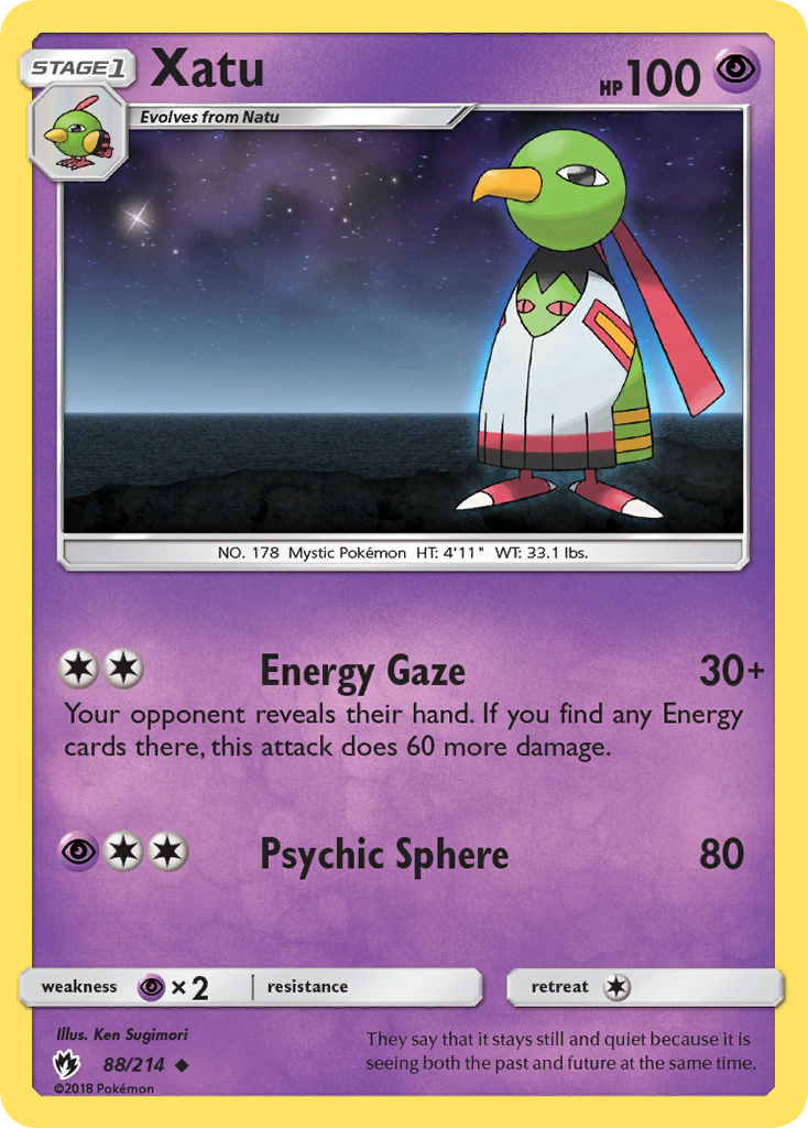 Xatu (88/214) [Sun & Moon: Lost Thunder] | I Want That Stuff Brandon