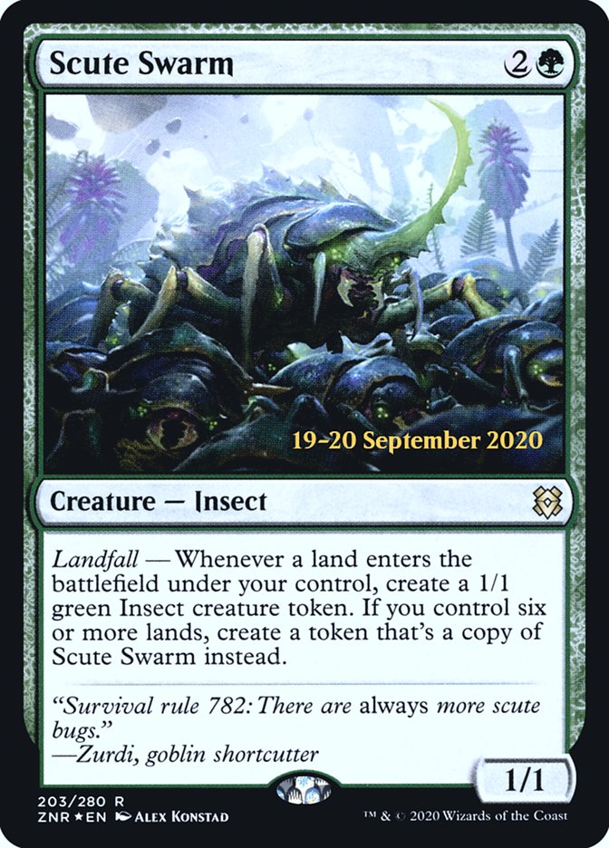 Scute Swarm [Zendikar Rising Prerelease Promos] | I Want That Stuff Brandon