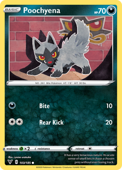 Poochyena (103/185) [Sword & Shield: Vivid Voltage] | I Want That Stuff Brandon