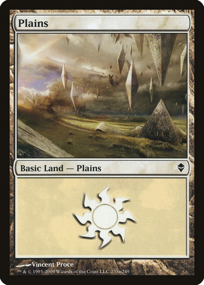 Plains (233a) [Zendikar] | I Want That Stuff Brandon