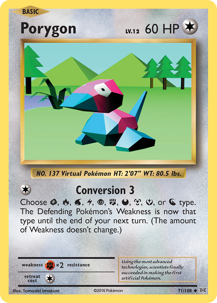 Porygon (71/108) [XY: Evolutions] | I Want That Stuff Brandon