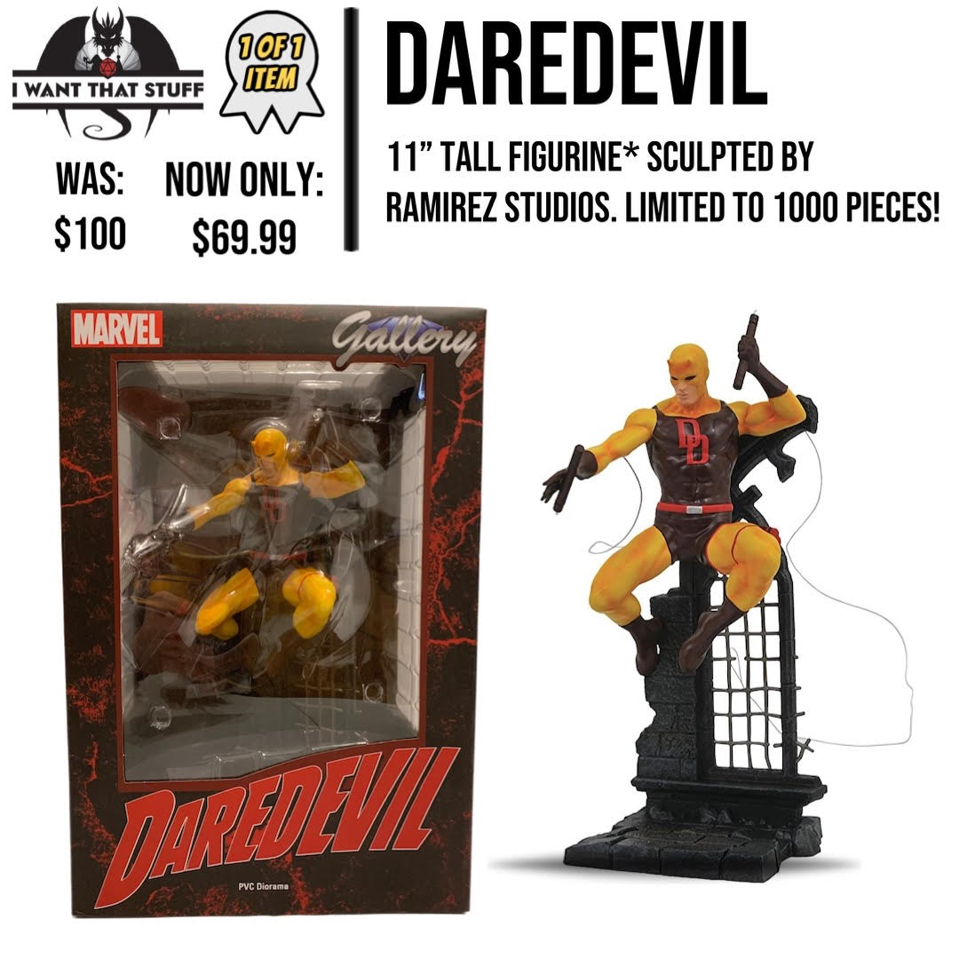 Daredevil 11" Figurine (yellow) IWTS 1 of 1 Sale | I Want That Stuff Brandon