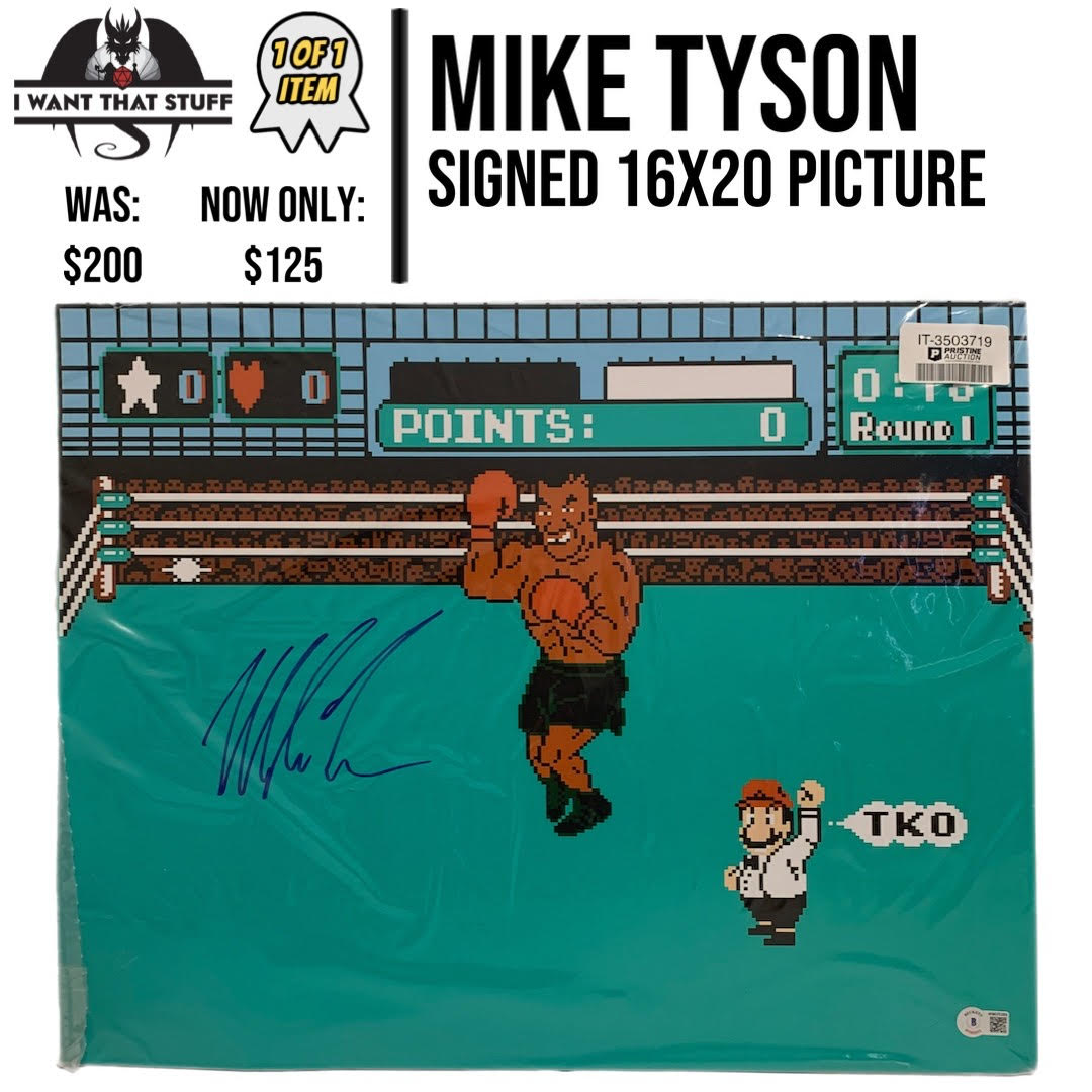 Mike Tyson signed picture IWTS 1 of 1 Sale | I Want That Stuff Brandon