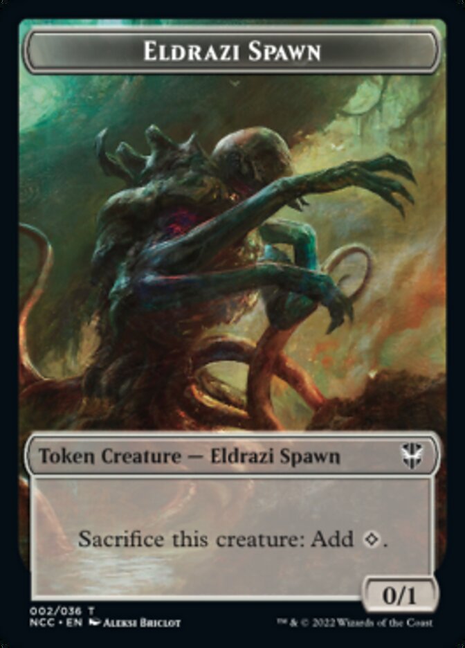 Eldrazi Spawn // Human Double-Sided Token [Streets of New Capenna Commander Tokens] | I Want That Stuff Brandon