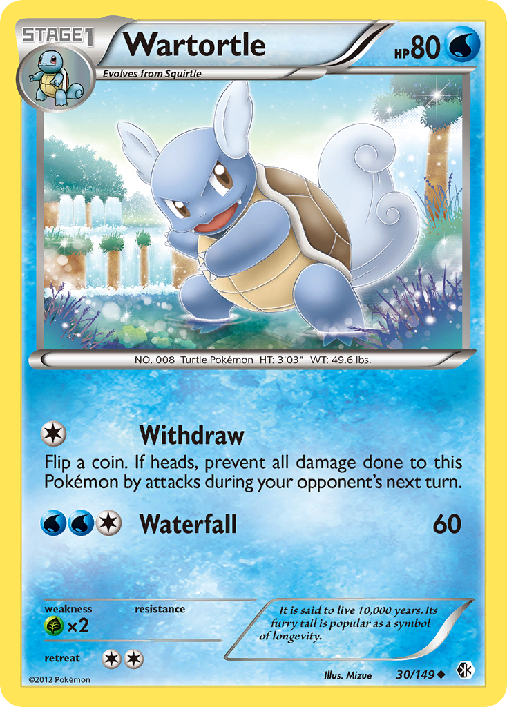Wartortle (30/149) [Black & White: Boundaries Crossed] | I Want That Stuff Brandon