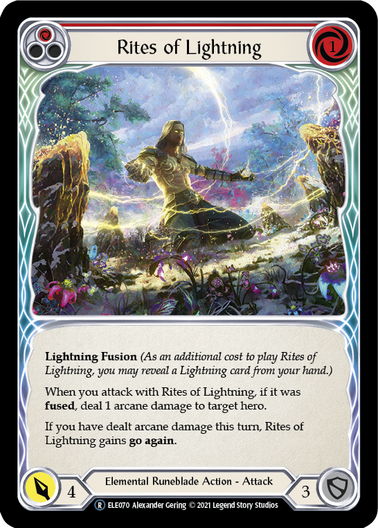 Rites of Lightning (Red) [U-ELE070] Unlimited Normal | I Want That Stuff Brandon