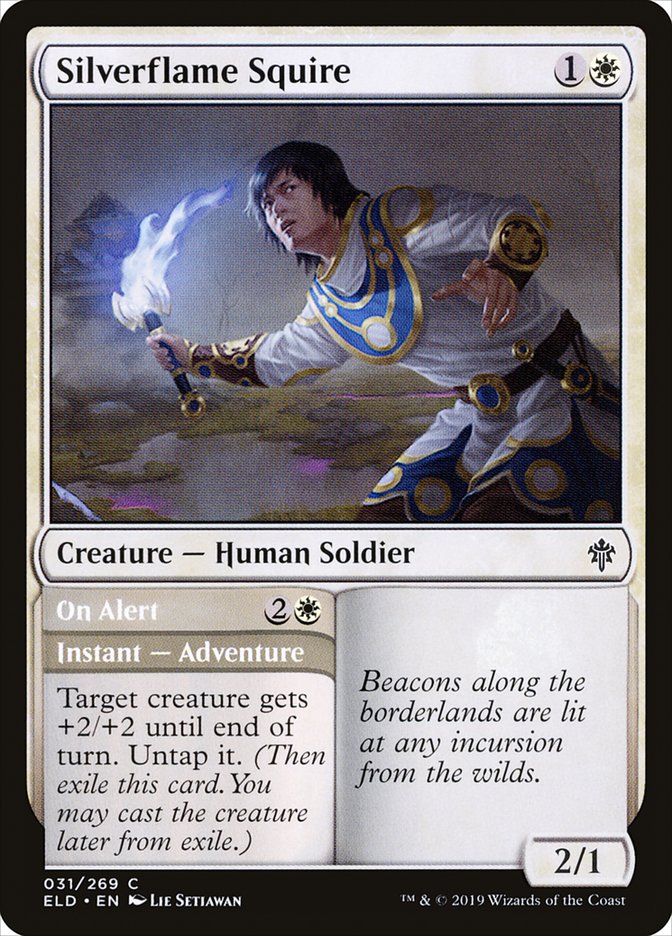 Silverflame Squire // On Alert [Throne of Eldraine] | I Want That Stuff Brandon