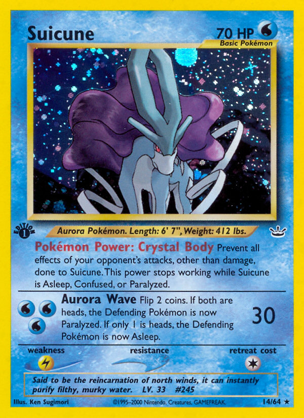 Suicune (14/64) [Neo Revelation 1st Edition] | I Want That Stuff Brandon