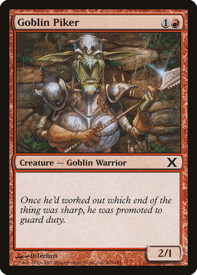 Goblin Piker [Tenth Edition] | I Want That Stuff Brandon