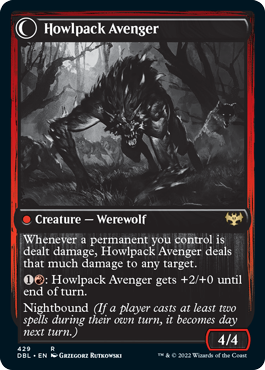 Ill-Tempered Loner // Howlpack Avenger [Innistrad: Double Feature] | I Want That Stuff Brandon