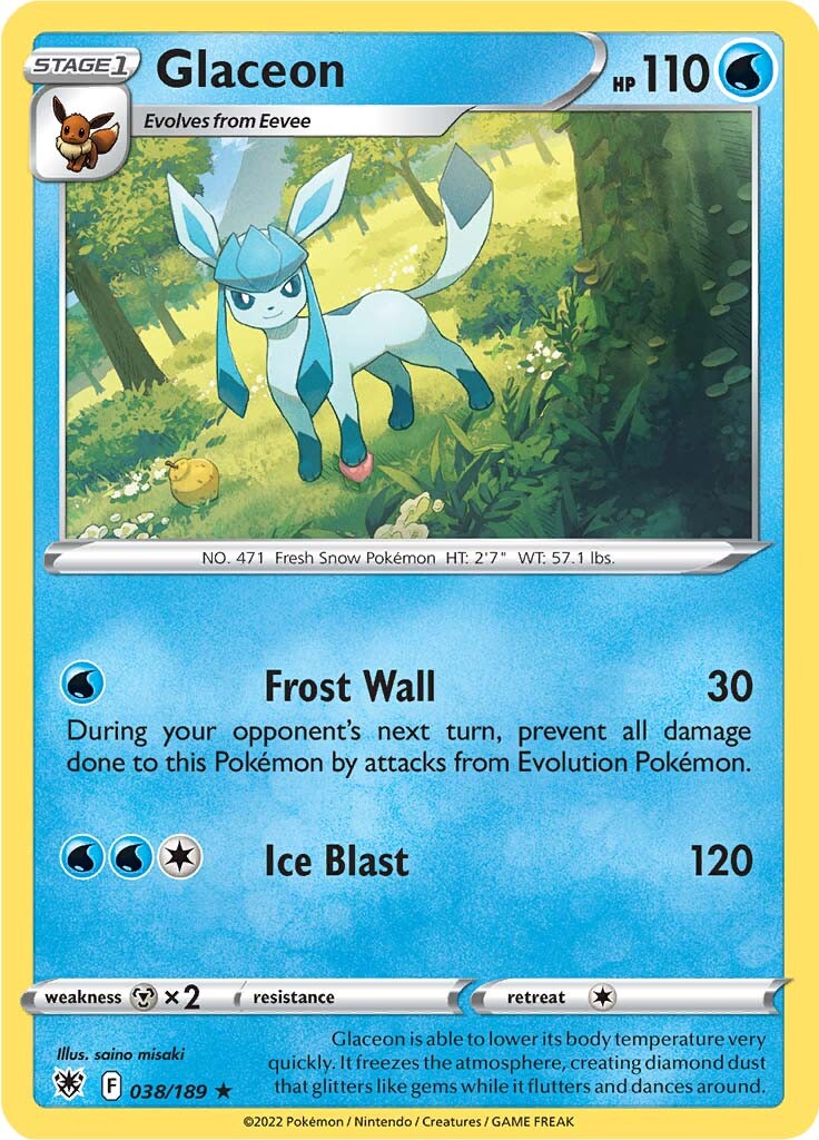 Glaceon (038/189) [Sword & Shield: Astral Radiance] | I Want That Stuff Brandon