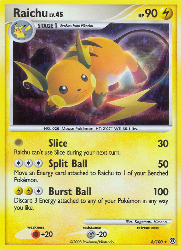 Raichu (8/100) [Diamond & Pearl: Stormfront] | I Want That Stuff Brandon