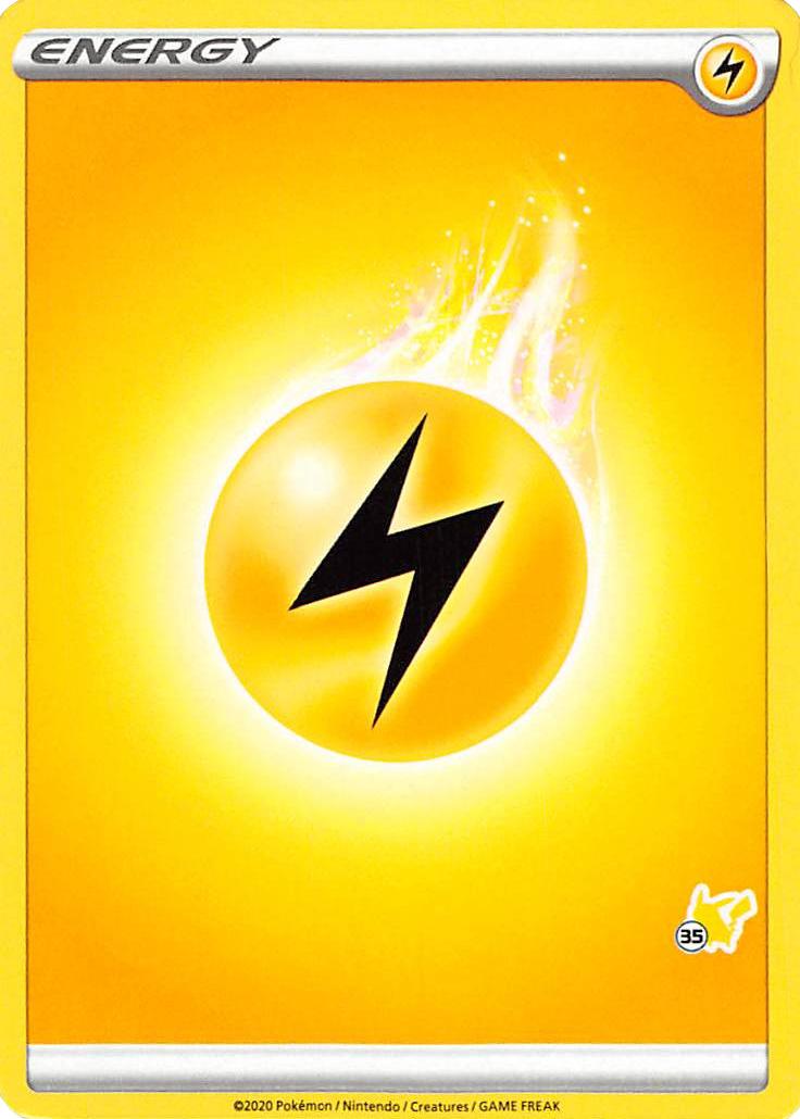 Lightning Energy (Pikachu Stamp #35) [Battle Academy 2022] | I Want That Stuff Brandon