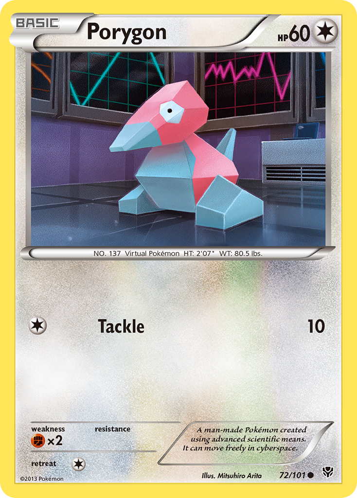 Porygon (72/101) [Black & White: Plasma Blast] | I Want That Stuff Brandon