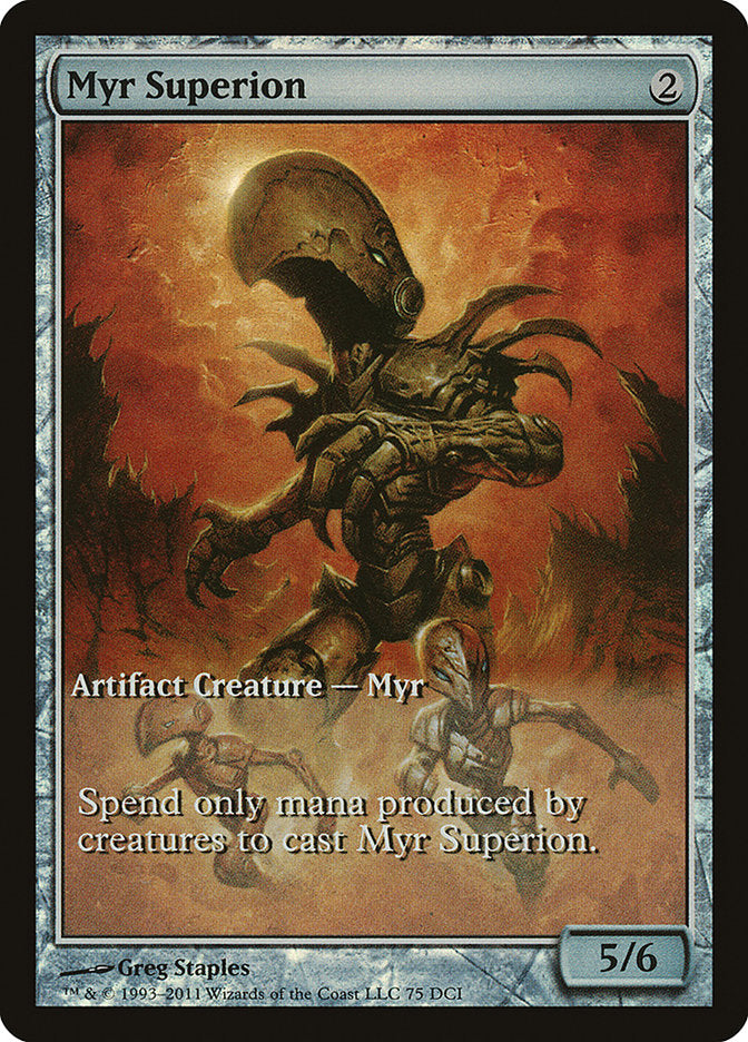 Myr Superion (Game Day) (Extended Art) [New Phyrexia Promos] | I Want That Stuff Brandon