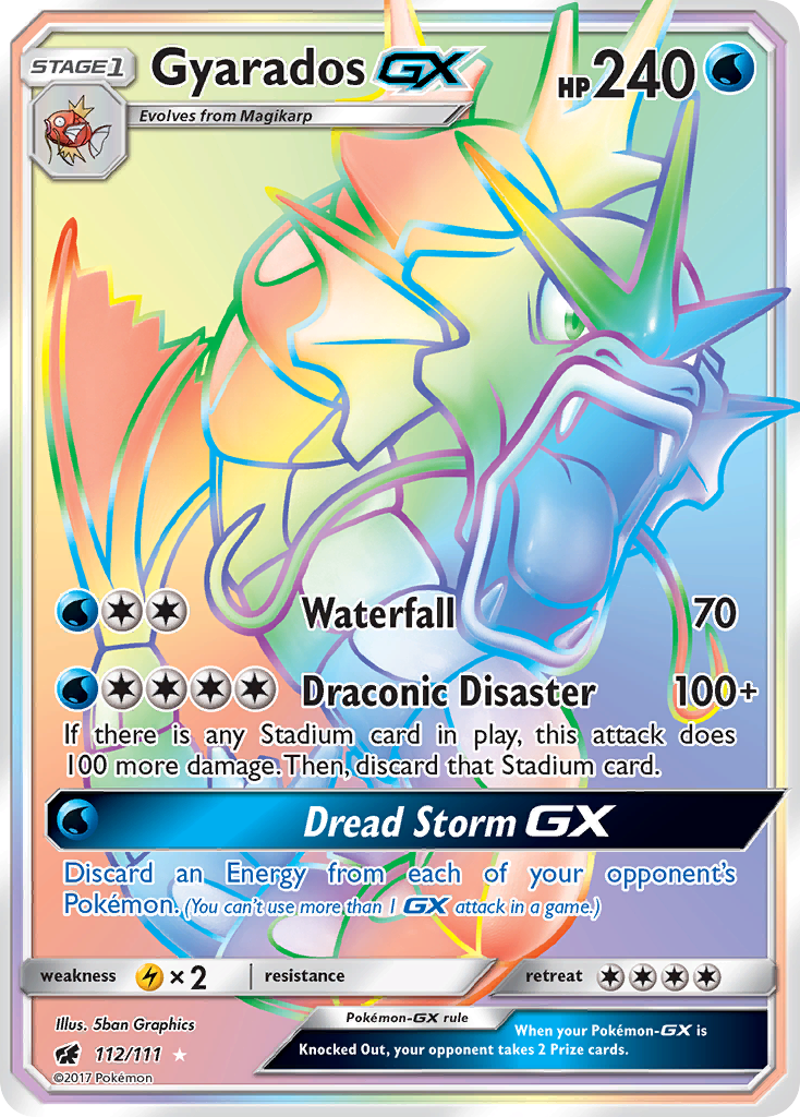 Gyarados GX (112/111) [Sun & Moon: Crimson Invasion] | I Want That Stuff Brandon