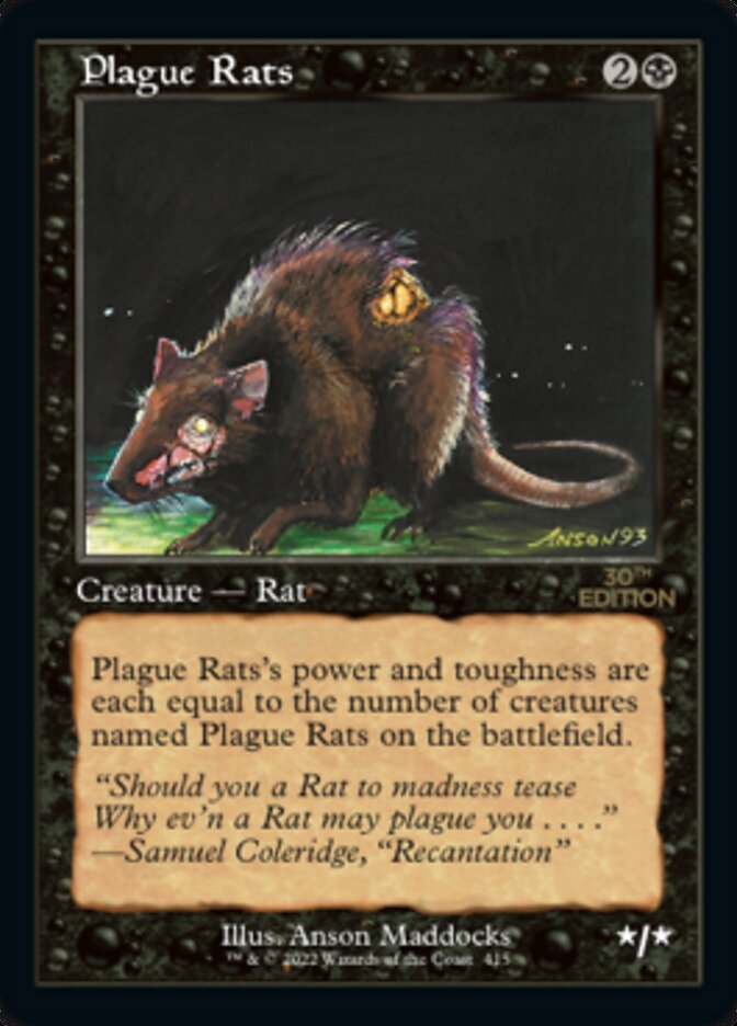 Plague Rats (Retro) [30th Anniversary Edition] | I Want That Stuff Brandon