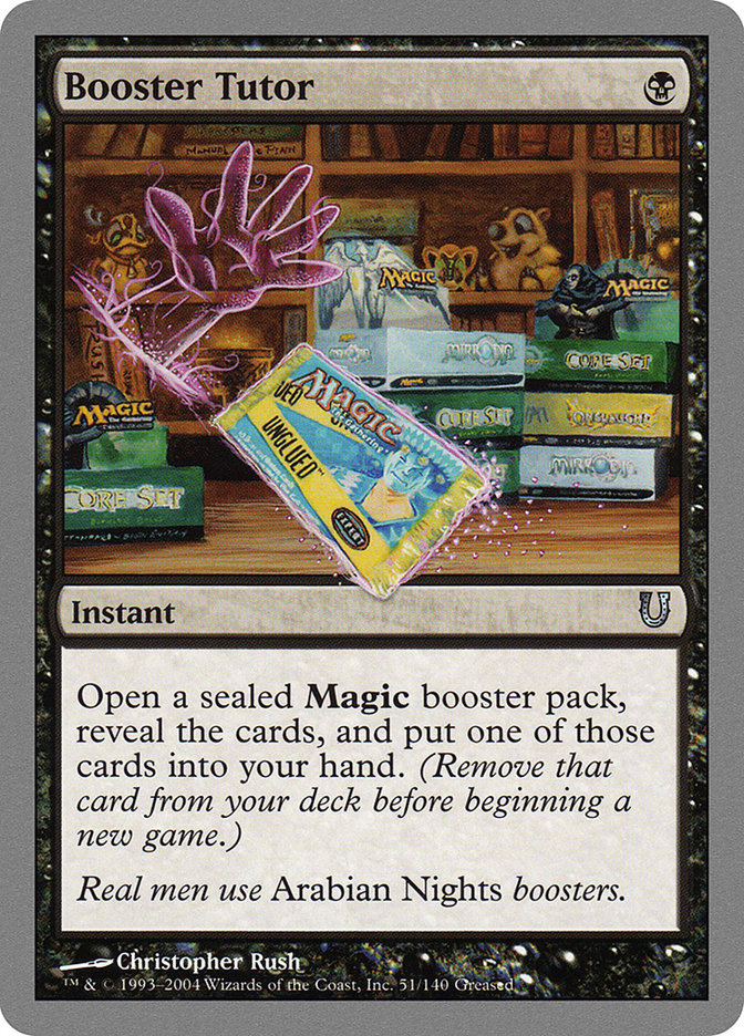 Booster Tutor [Unhinged] | I Want That Stuff Brandon