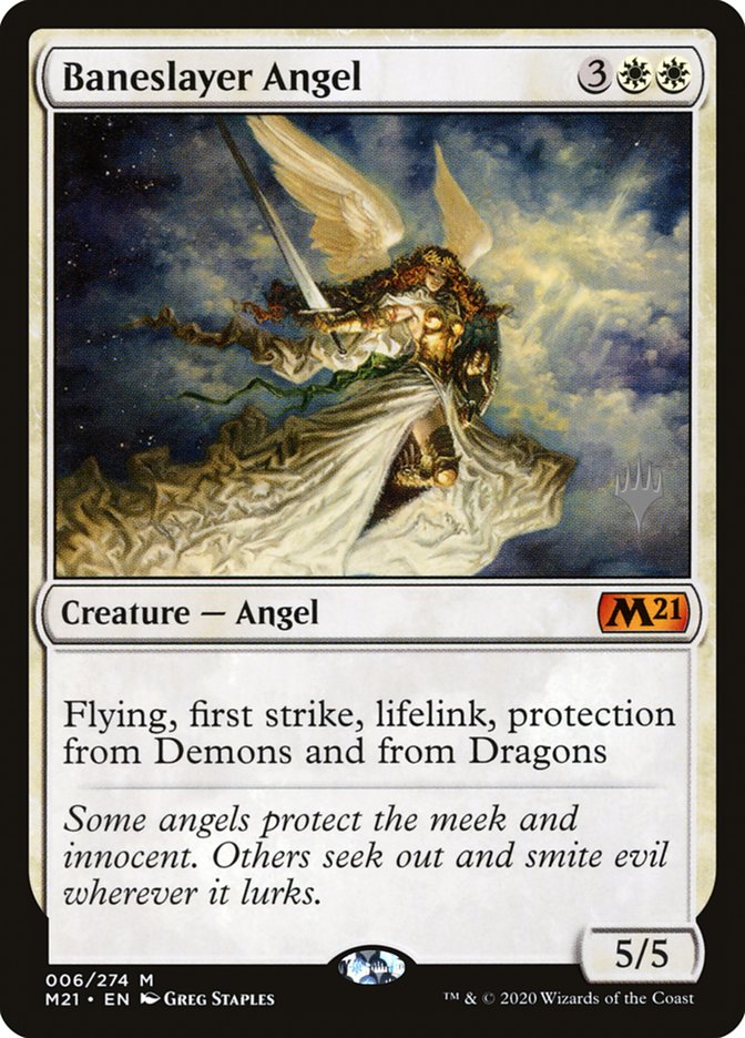 Baneslayer Angel (Promo Pack) [Core Set 2021 Promos] | I Want That Stuff Brandon