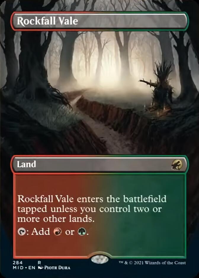 Rockfall Vale (Borderless Alternate Art) [Innistrad: Midnight Hunt] | I Want That Stuff Brandon