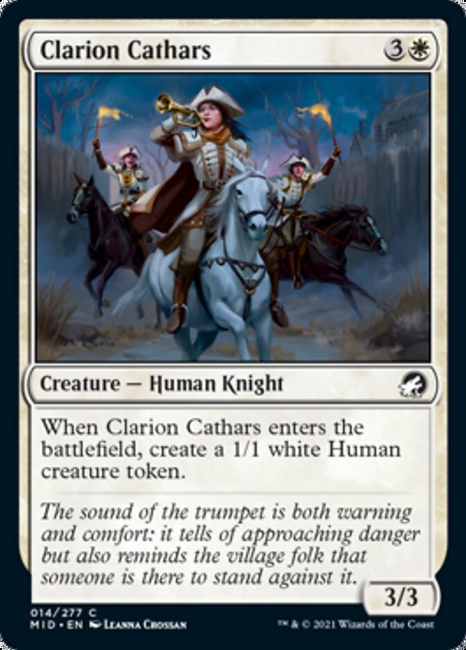 Clarion Cathars [Innistrad: Midnight Hunt] | I Want That Stuff Brandon