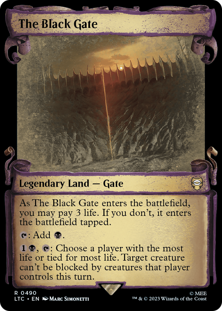 The Black Gate [The Lord of the Rings: Tales of Middle-Earth Commander Showcase Scrolls] | I Want That Stuff Brandon
