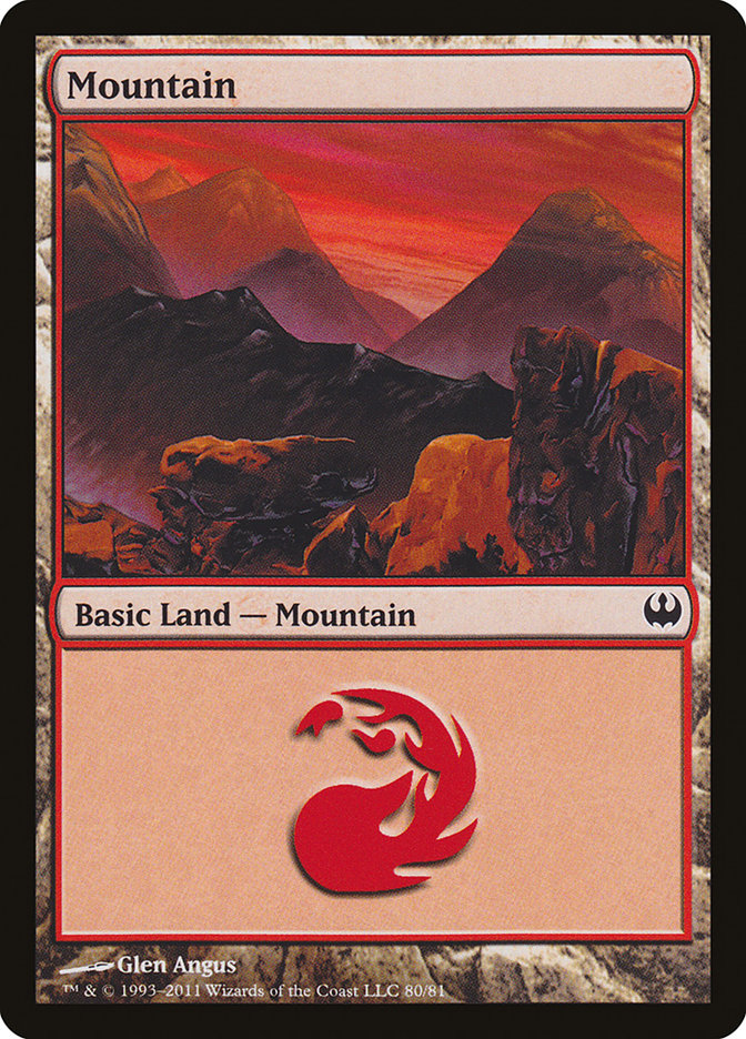 Mountain (80) [Duel Decks: Knights vs. Dragons] | I Want That Stuff Brandon
