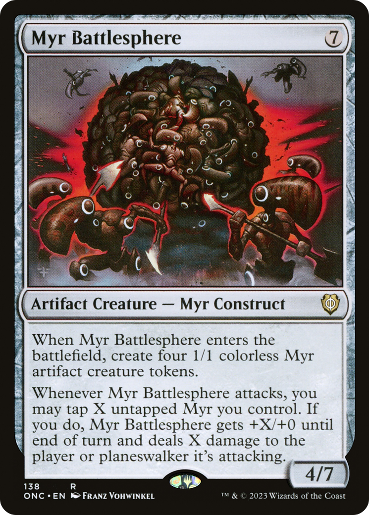 Myr Battlesphere [Phyrexia: All Will Be One Commander] | I Want That Stuff Brandon