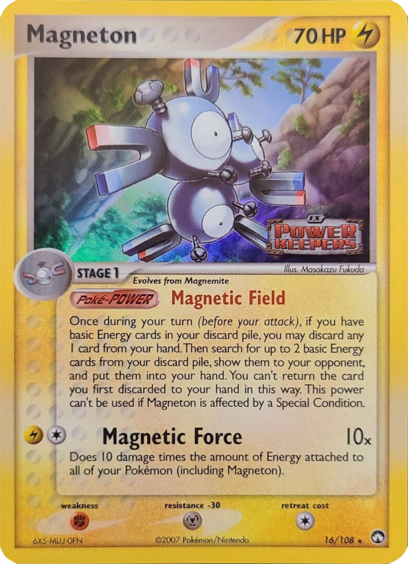 Magneton (16/108) (Stamped) [EX: Power Keepers] | I Want That Stuff Brandon