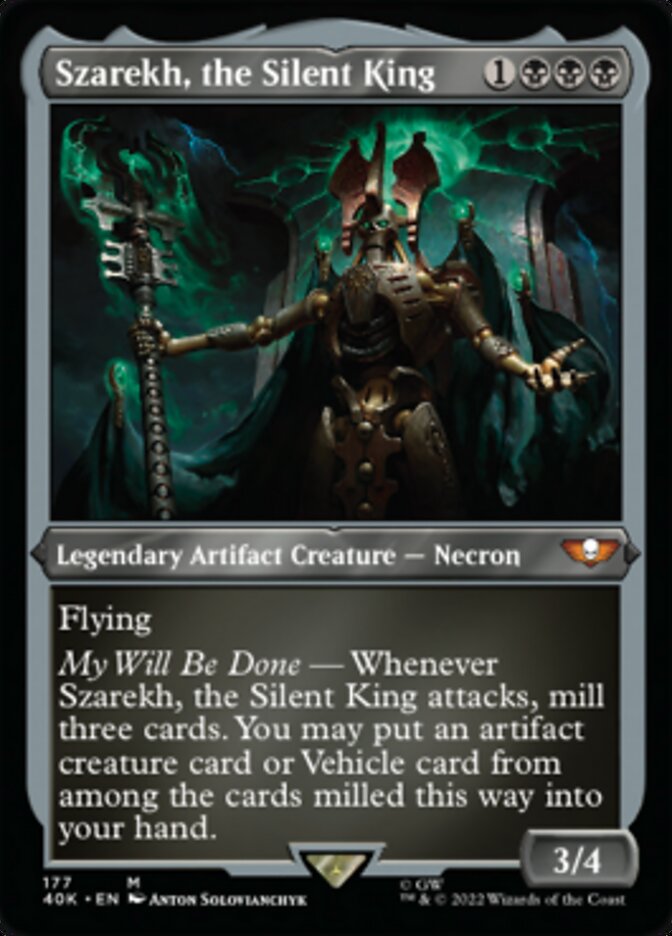 Szarekh, the Silent King (Display Commander) (Surge Foil) [Warhammer 40,000] | I Want That Stuff Brandon