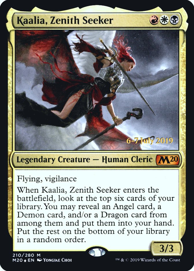 Kaalia, Zenith Seeker [Core Set 2020 Prerelease Promos] | I Want That Stuff Brandon