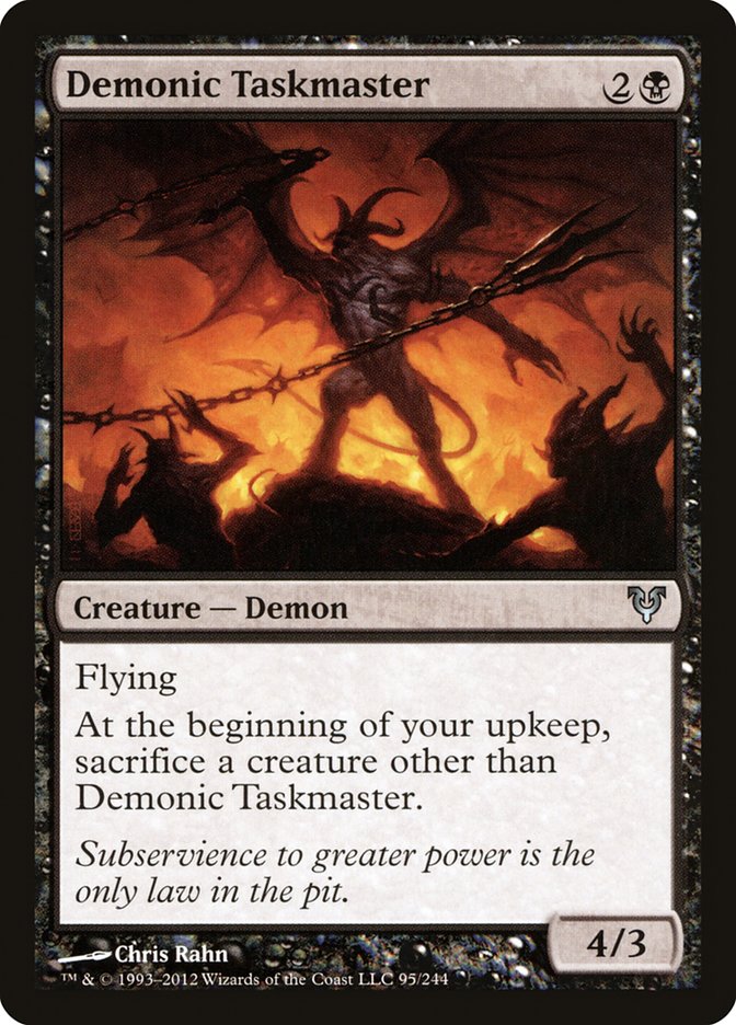 Demonic Taskmaster [Avacyn Restored] | I Want That Stuff Brandon