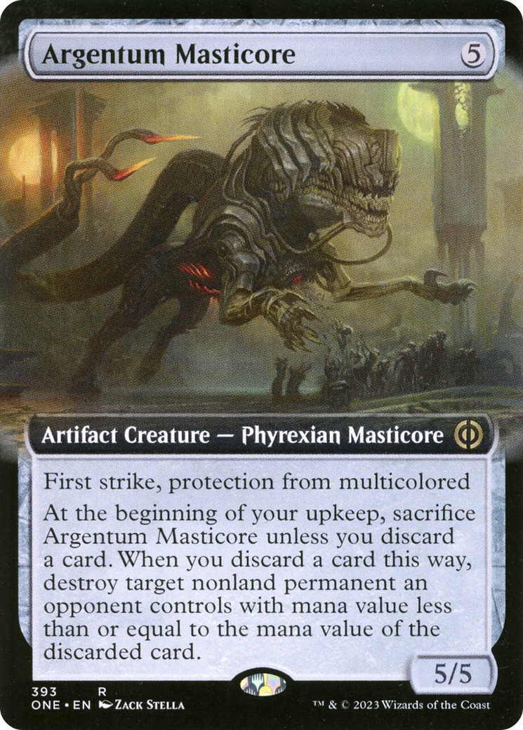 Argentum Masticore (Extended Art) [Phyrexia: All Will Be One] | I Want That Stuff Brandon