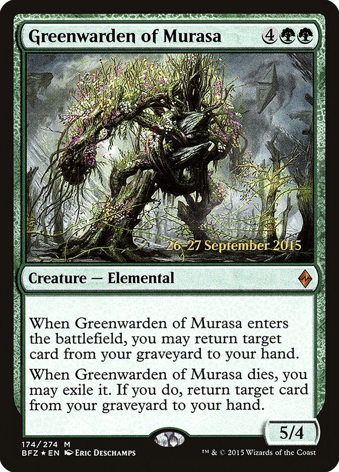Greenwarden of Murasa [Battle for Zendikar Prerelease Promos] | I Want That Stuff Brandon