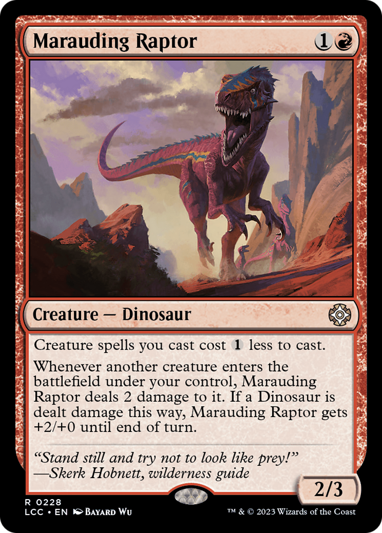 Marauding Raptor [The Lost Caverns of Ixalan Commander] | I Want That Stuff Brandon