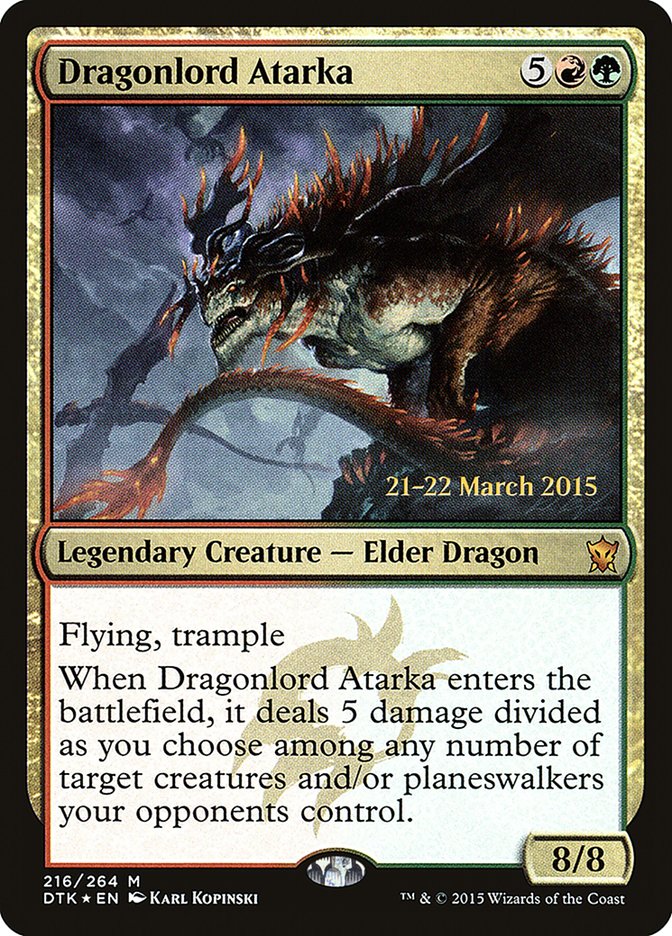 Dragonlord Atarka [Dragons of Tarkir Prerelease Promos] | I Want That Stuff Brandon
