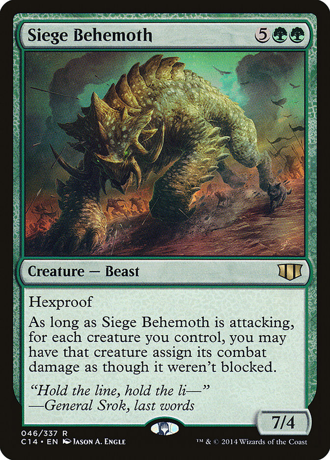 Siege Behemoth [Commander 2014] | I Want That Stuff Brandon