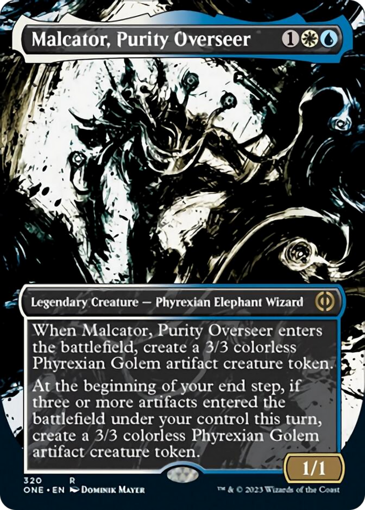 Malcator, Purity Overseer (Borderless Ichor) [Phyrexia: All Will Be One] | I Want That Stuff Brandon