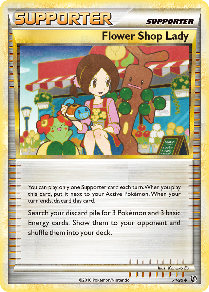 Flower Shop Lady (74/90) [HeartGold & SoulSilver: Undaunted] | I Want That Stuff Brandon