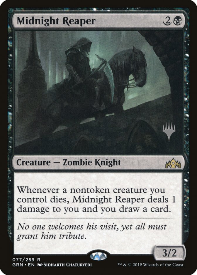 Midnight Reaper (Promo Pack) [Guilds of Ravnica Promos] | I Want That Stuff Brandon