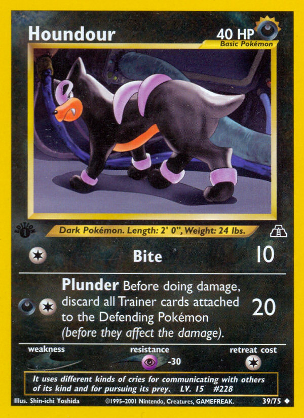 Houndour (39/75) [Neo Discovery 1st Edition] | I Want That Stuff Brandon