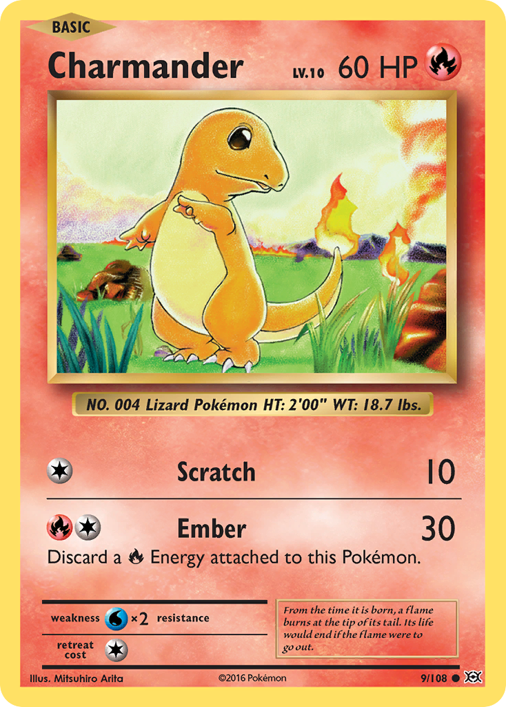 Charmander (9/108) [XY: Evolutions] | I Want That Stuff Brandon