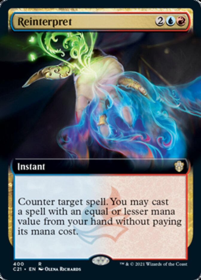 Reinterpret (Extended Art) [Commander 2021] | I Want That Stuff Brandon