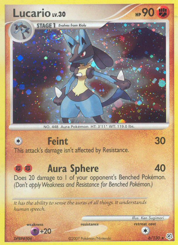 Lucario (6/130) [Diamond & Pearl: Base Set] | I Want That Stuff Brandon