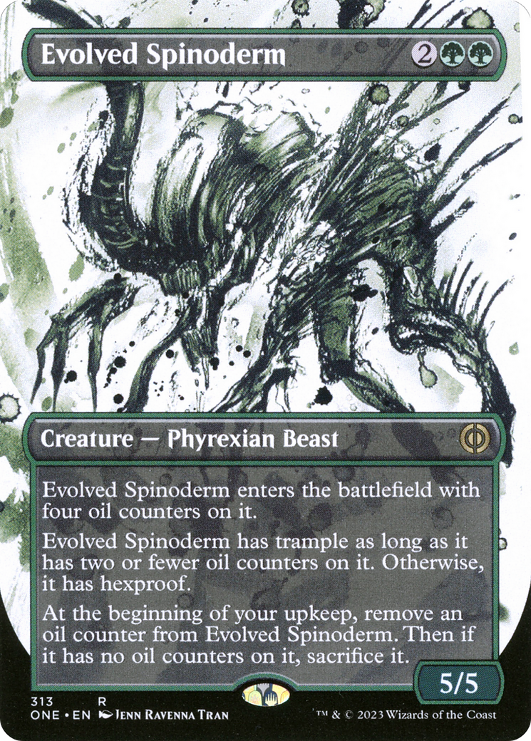 Evolved Spinoderm (Borderless Ichor) [Phyrexia: All Will Be One] | I Want That Stuff Brandon