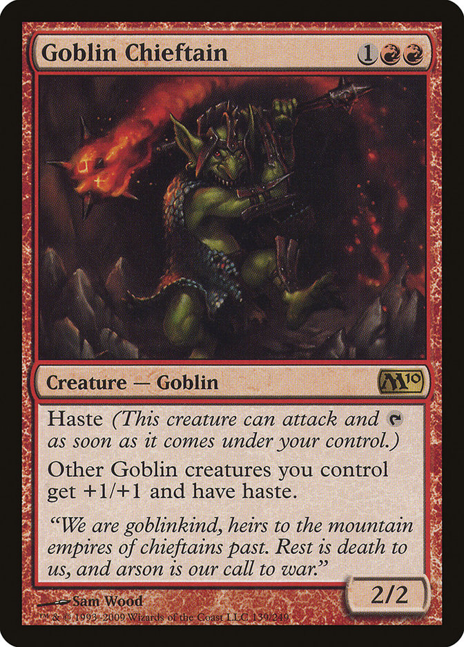 Goblin Chieftain [Magic 2010] | I Want That Stuff Brandon