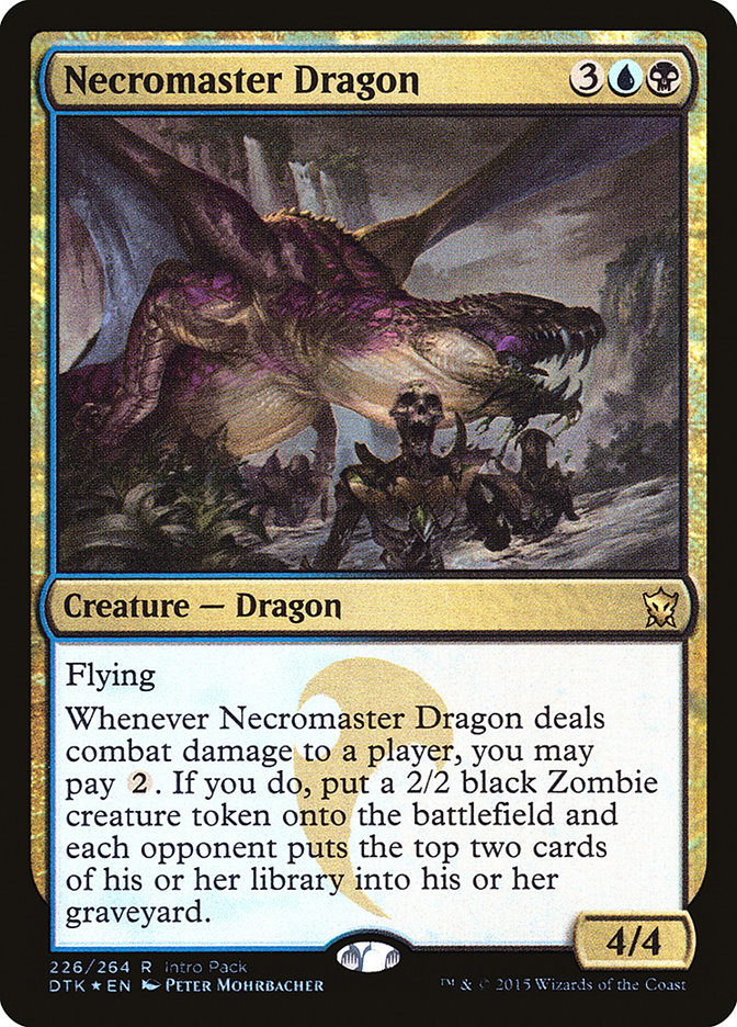 Necromaster Dragon (Intro Pack) [Dragons of Tarkir Promos] | I Want That Stuff Brandon